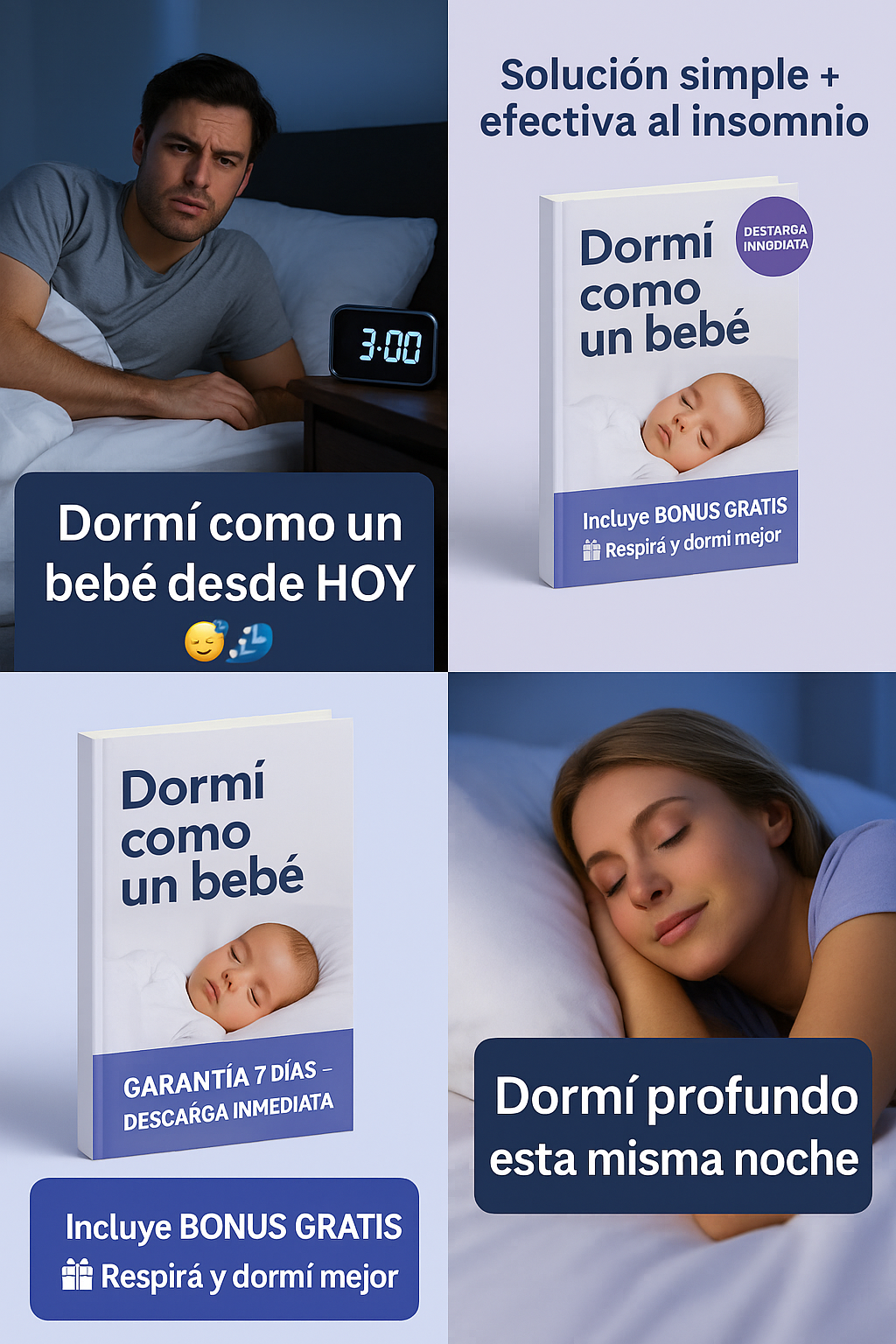 7 formas de dormir como un bebe